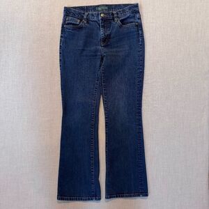 Lauren Ralph Lauren LRL Bootcut Jeans Women’s 8 Dark Wash Stretch Denim Mid Rise
